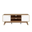 TV stolek v dekoru dubu v bílo-přírodní barvě 140x53 cm Caitlin – Støraa