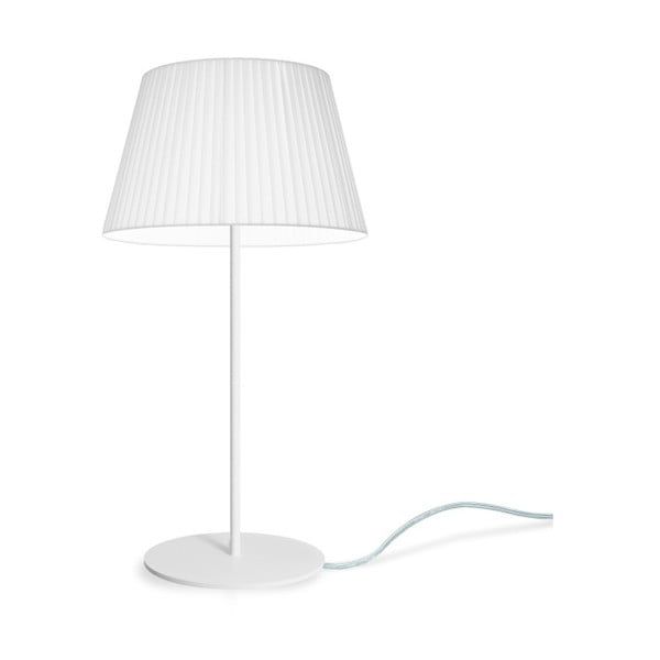 Bílá stolní lampa Bulb Attack Dos Plisado, ⌀ 36 cm