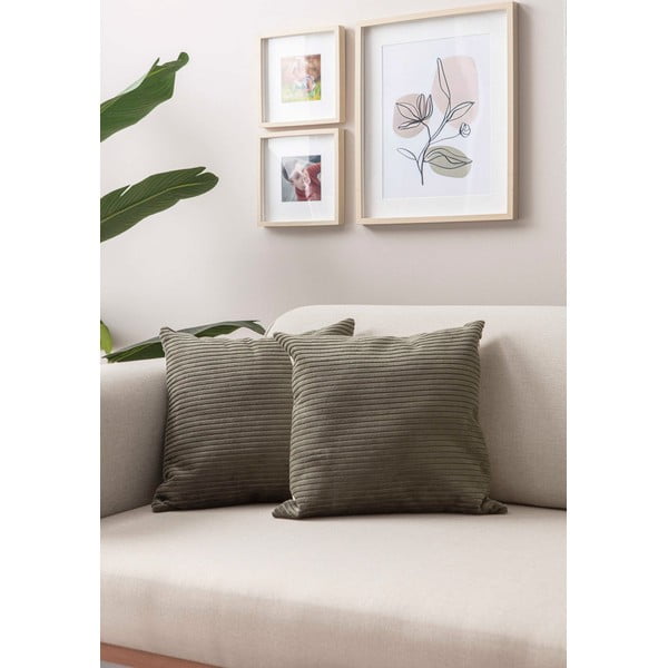 Manšestrové povlaky na polštáře v sadě 2 ks 43x43 cm – Mioli Decor-image-1