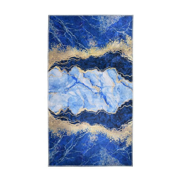 Modrý/ve zlaté barvě koberec 180x120 cm - Vitaus