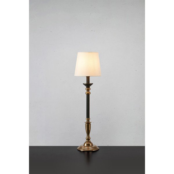 Černo-bronzová stolní lampa s textilním stínidlem (výška 73 cm) Gent – Markslöjd-image-1