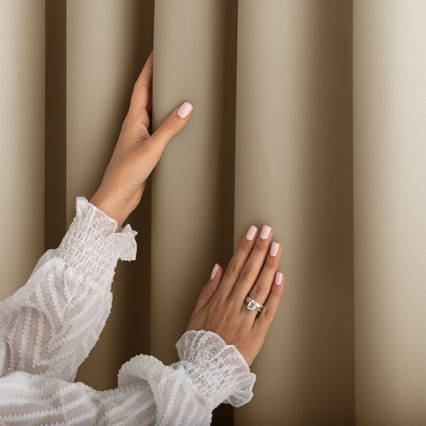 Béžový dimout závěs 140x270 cm Carli – Restilo-image-2