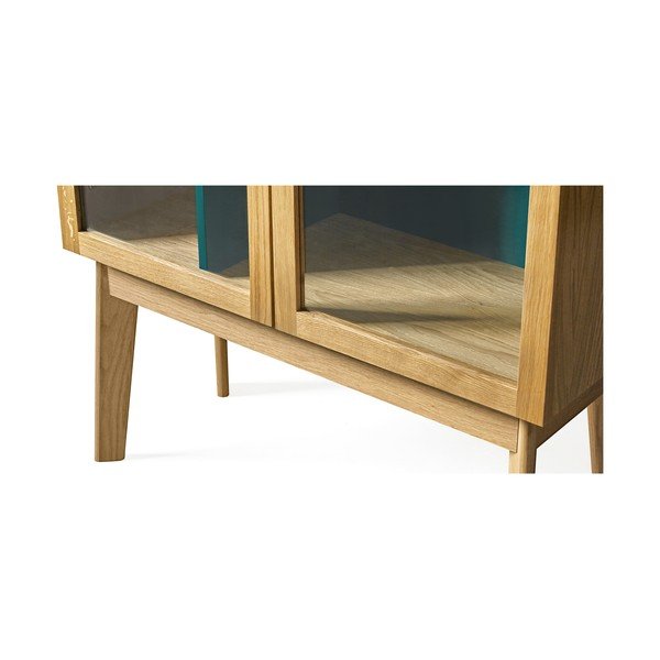 Tyrkysově modrá vitrína Woodman Avon-image-4