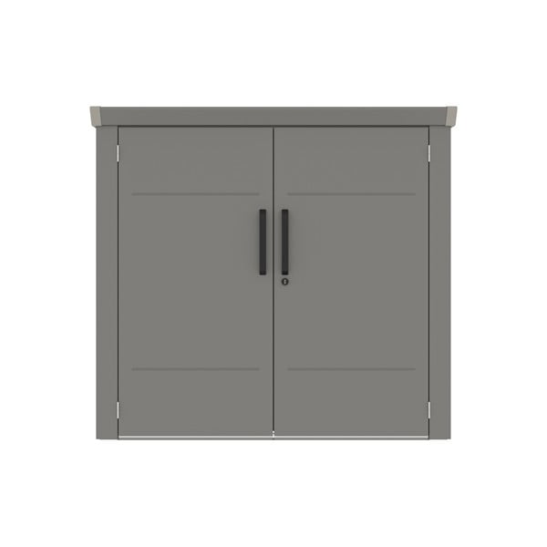 Šedá zahradní skříň Avocado B – Rojaplast