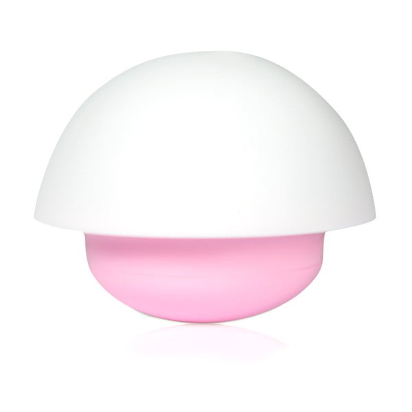 Noční růžovo-bílé LED světýlko Filibabba Mushroom