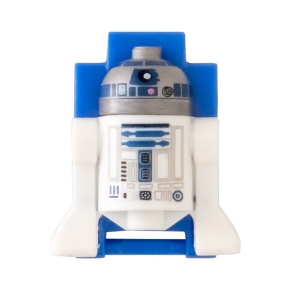 Dětské modro-černo-bílé hodinky s figurkou LEGO® Star Wars R2D2-image-2
