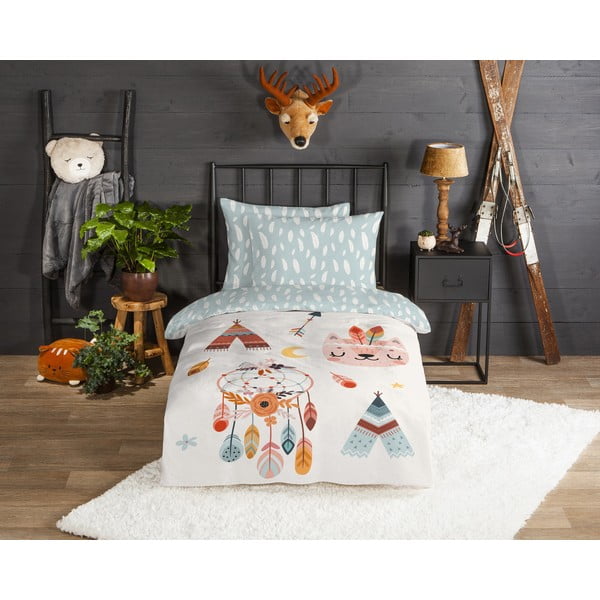 Flanelové dětské povlečení na jednolůžko 140x200 cm Dreamy – Good Morning-image-1