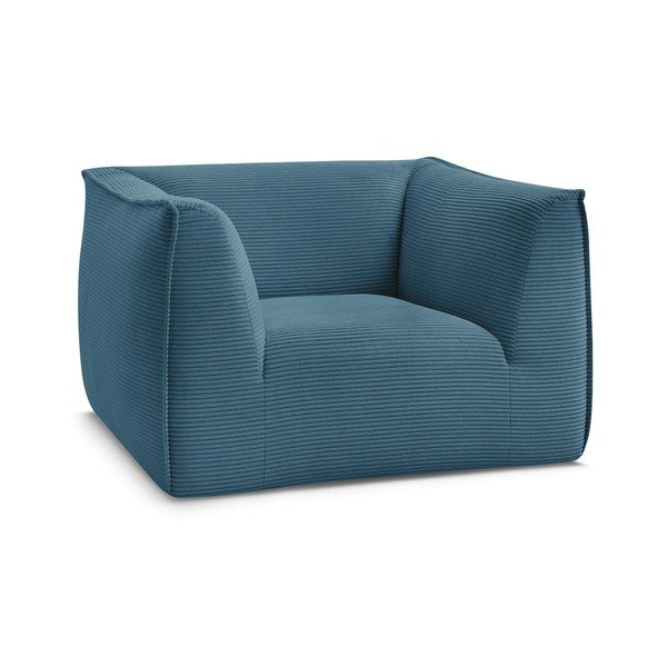 Modré manšestrové křeslo Giorgia – Bobochic Paris