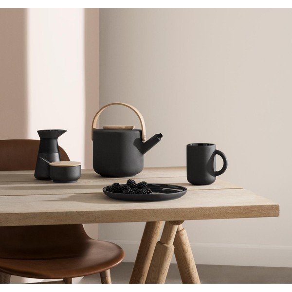 Černá kameninová konvice na čaj 1,25 l Theo – Stelton-image-1