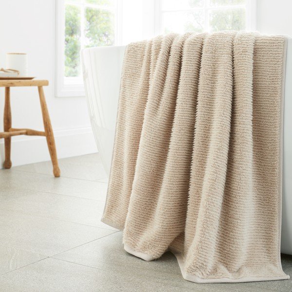 Béžová bavlněná osuška 70x127 cm Soft Zero Twist Spa Towel – Bianca-image-1