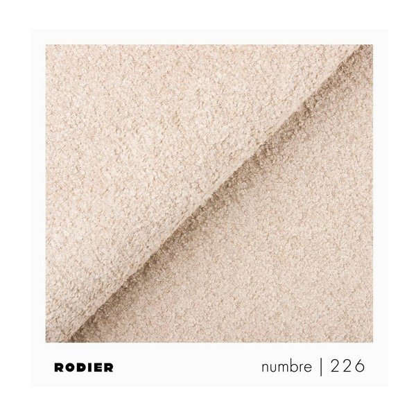 Béžová podnožka z textilie bouclé Rene – Rodier-image-4