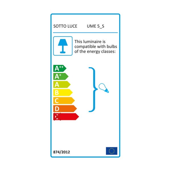 Pětiramenné závěsné svítidlo ve zlaté barvě Sotto Luce UME , ⌀ 14 cm-image-3