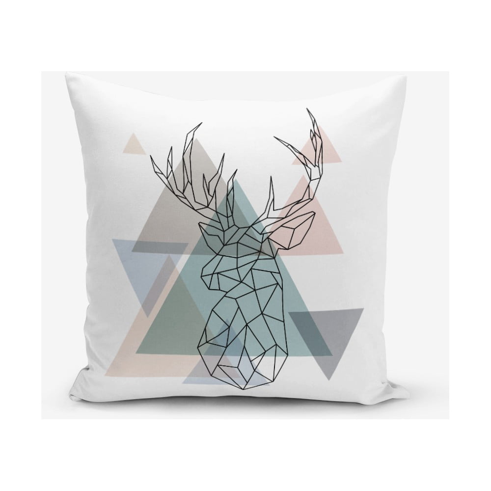 Povlak na polštář s příměsí bavlny Minimalist Cushion Covers Deer, 45 x 45 cm
