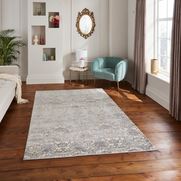 Šedo-krémový koberec 160x235 cm Imperial Grey – Think Rugs-image-1