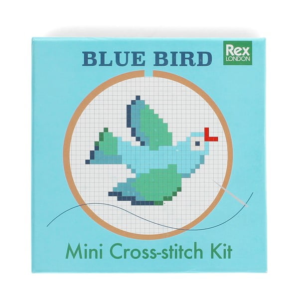 Kreativní sada Cross-stitch Kit Blue Bird – Rex London