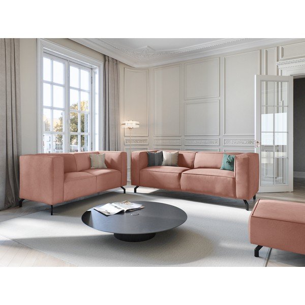 Růžový puf Windsor & Co Sofas Ophelia-image-4