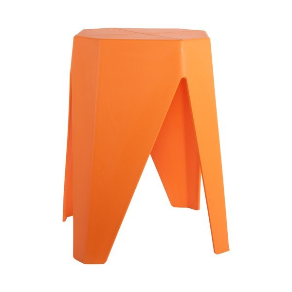 Oranžová plastová stolička Cherish – Leitmotiv-image-1