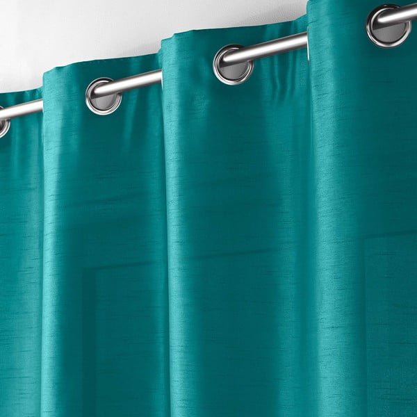 Modrý závěs z mikrosaténu 140x240 cm Shana – douceur d'intérieur-image-1