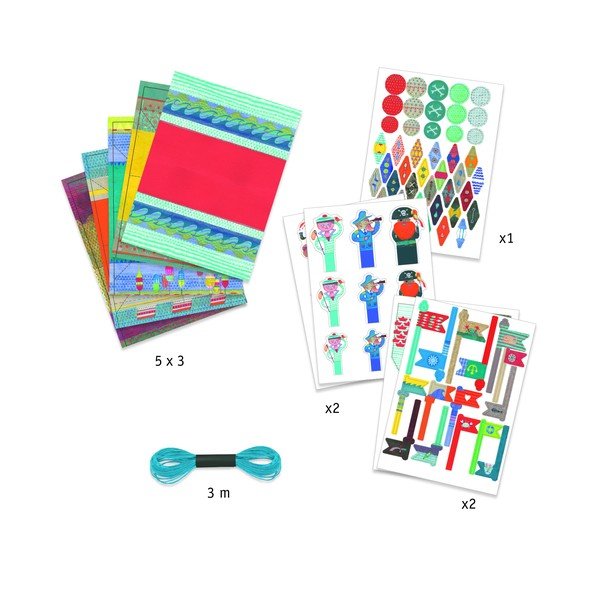 Set origami z nepromokavého papíru s příslušenstvím Djeco Lodě-image-1