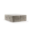 Světle hnědá boxspring postel s úložným prostorem 140x200 cm Yoko – Maison de Rêve