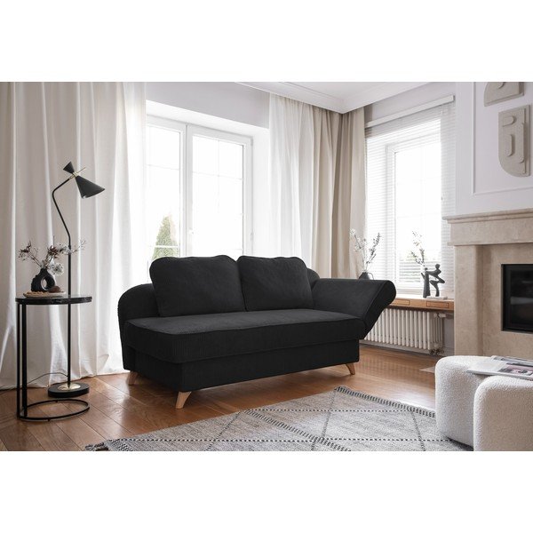 Antracitová manšestrová lenoška (pravý roh) Chic Charlotte – Miuform-image-1