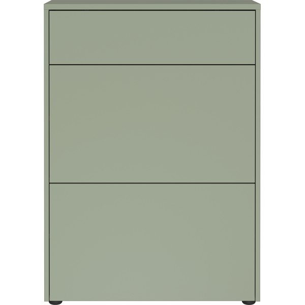 Šedozelená matná skříňka 70x99x34 cm Binetto – Germania-image-3