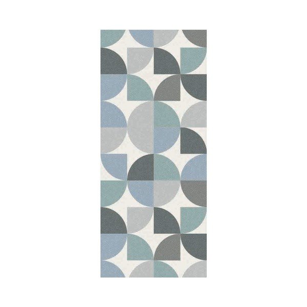 Modro-šedý běhoun Floorita Seventy, 60 x 140 cm
