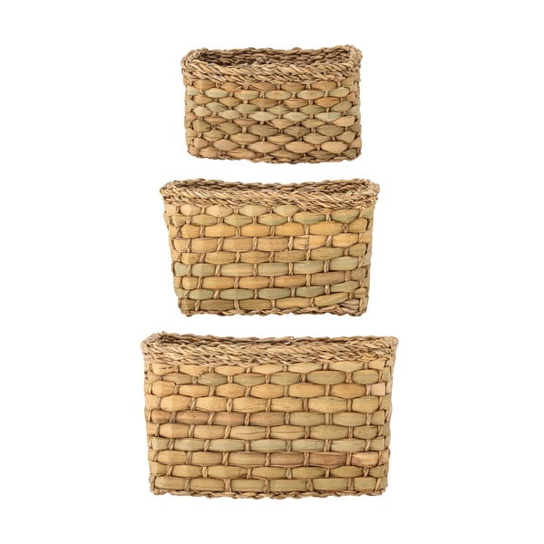 Košíky z mořské trávy v sadě 3 ks 26x16x16 cm Ramon – Bloomingville-image-3