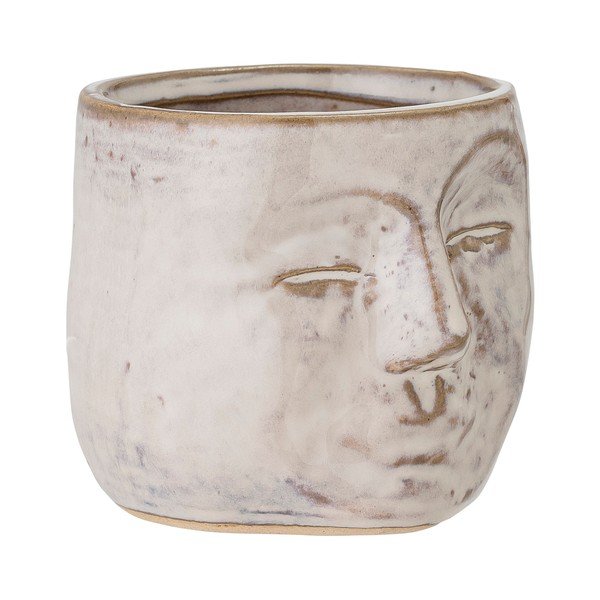 Světle béžový kameninový svícen Bloomingville Nowa Votive, výška 7 cm-image-3