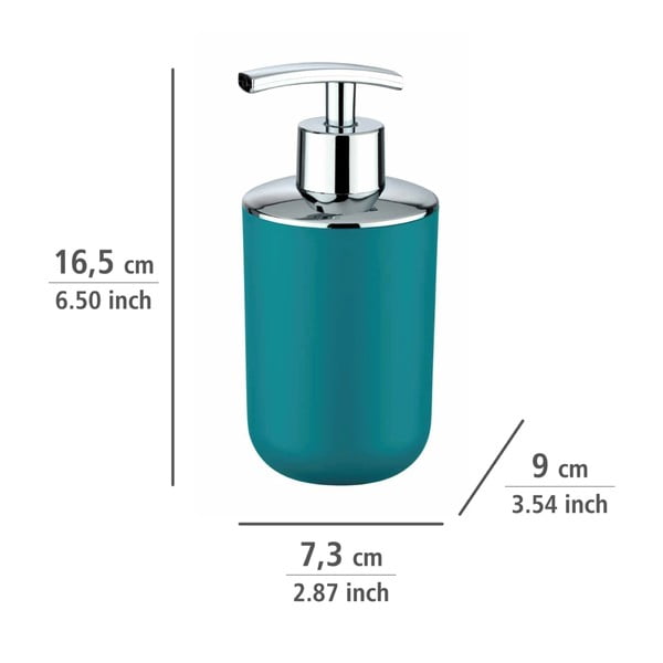 Petrolejově modrý dávkovač na mýdlo Wenko Brasil Petrol-image-3