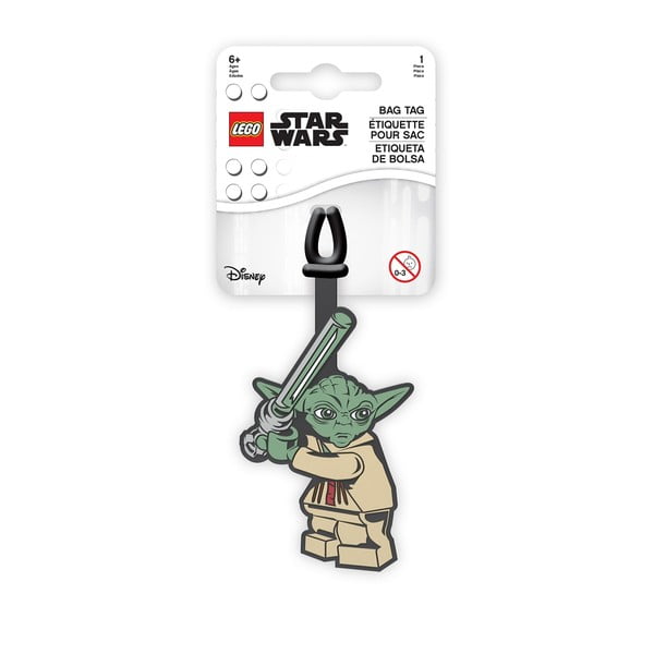 Jmenovka na zavazadlo LEGO® Star Wars Yoda-image-1