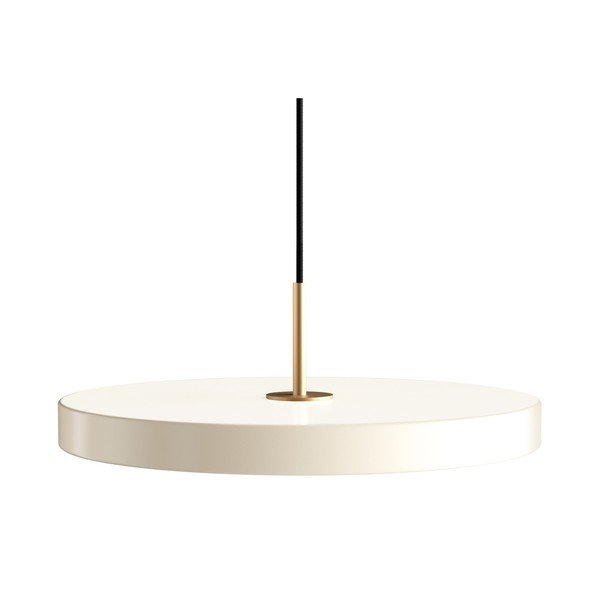 Krémové LED stmívatelné závěsné svítidlo s kovovým stínidlem ø 43 cm Asteria Plus Medium – UMAGE