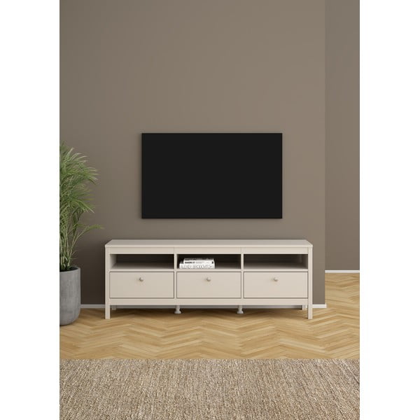 Šedobéžový TV stolek 151x54x38 cm Madrid – Tvilum-image-1