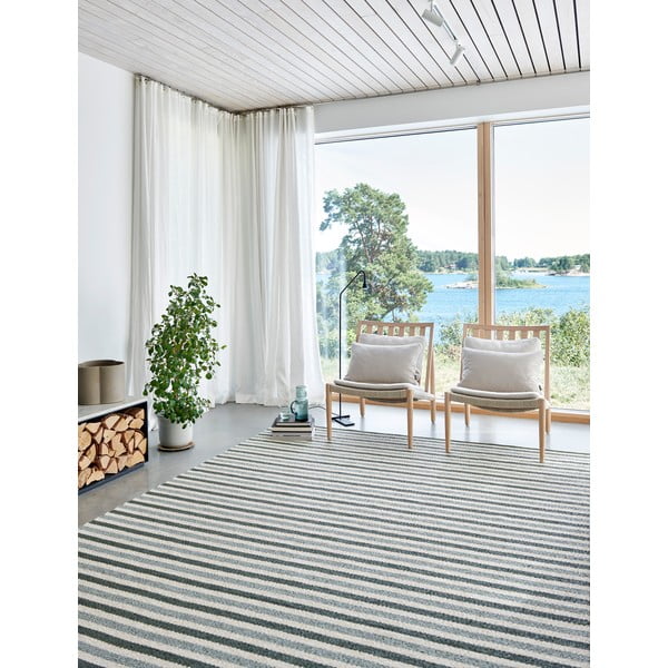 Zeleno-krémový vnitřní a venkovní koberec 70x120 cm Teo Sage – Pappelina-image-2