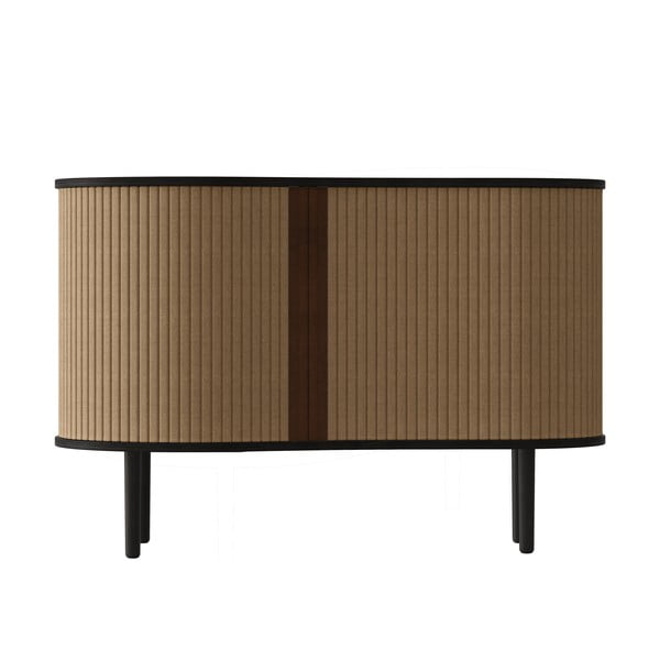 Hnědá nízká komoda v dekoru dubu s posuvnými dveřmi 100x67 cm Audacious – UMAGE-image-3