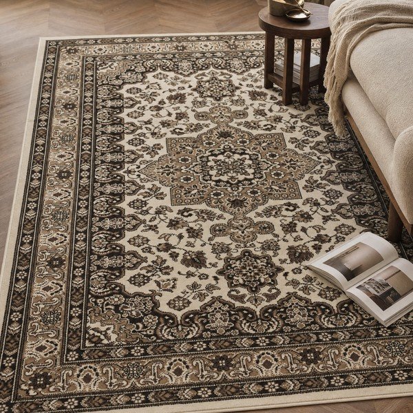 Béžový koberec Nouristan Parun Tabriz, 120 x 170 cm-image-1