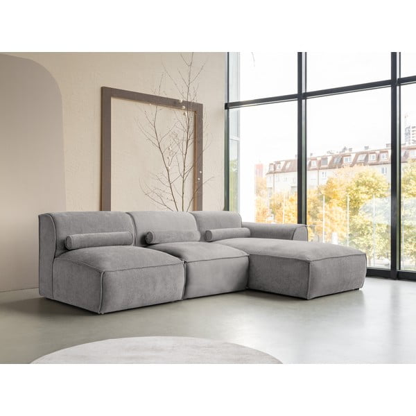 Světle šedá rohová pohovka (pravý roh) Flex Felix – Miuform-image-3