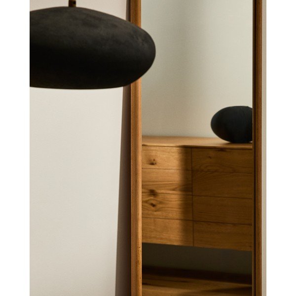 Nástěnné zrcadlo s dřevěným rámem 54x154 cm Milsa – Kave Home-image-2