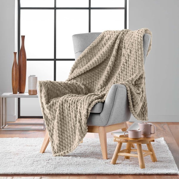 Taupe deka z mikroflanelu 125x150 cm Mini Frosty – douceur d'intérieur-image-2