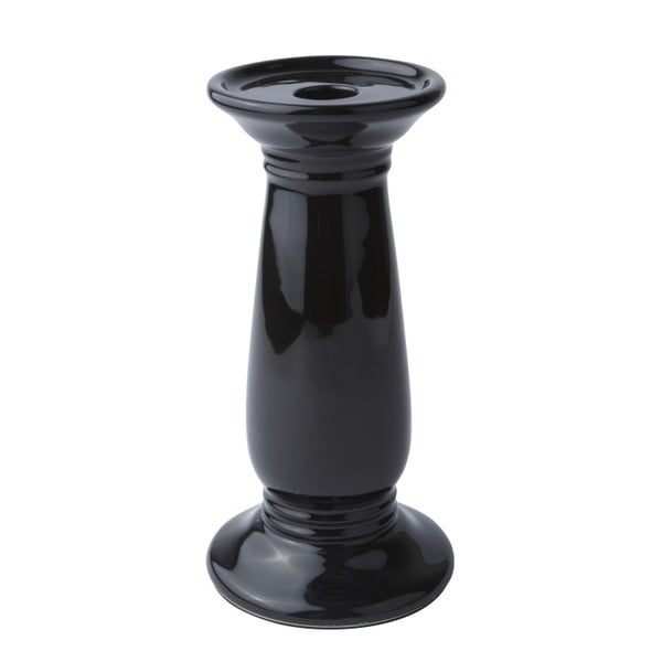 Svícen KJ Collection Ceramic Black, 20 cm