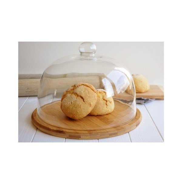 Bambusové prkénko se skleněným poklopem Bambum Focus-image-1