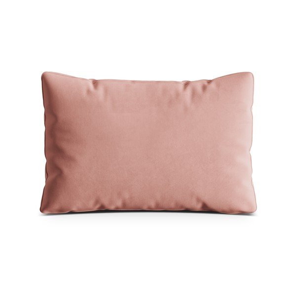 Růžový sametový polštář na gauč Kemi – Cosmopolitan Design