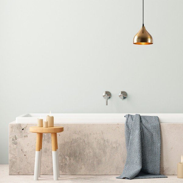 Závěsné svítidlo ve zlaté barvě s kovovým stínidlem ø 18 cm Tattoo – Opviq lights-image-1