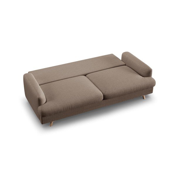 Taupe rozkládací/s úložným prostorem pohovka 233 cm Naomi – Micadoni -image-4