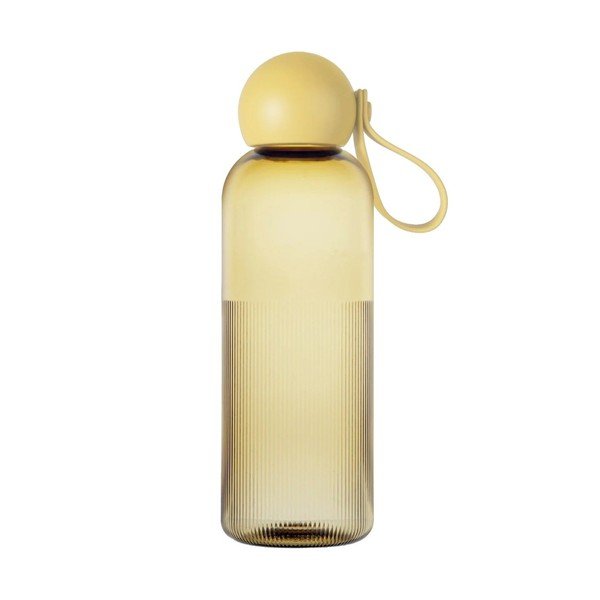 Žlutá cestovní lahev z recyklovaného plastu 600 ml Ture – Sagaform