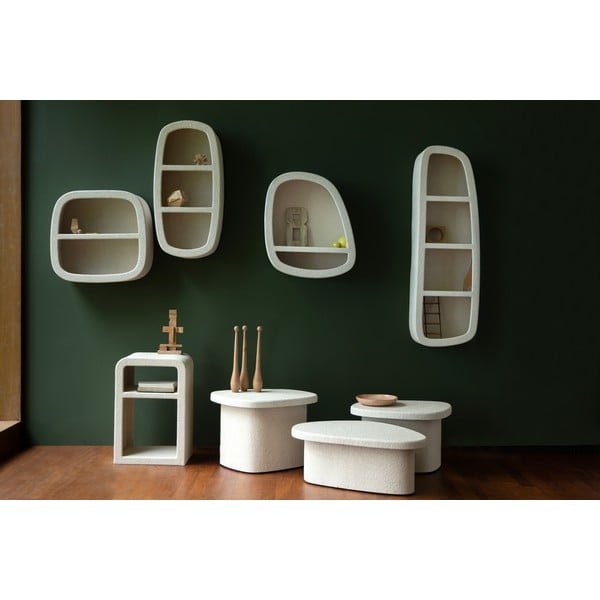 Krémová patrová police 38 cm Veda – Dutchbone-image-1