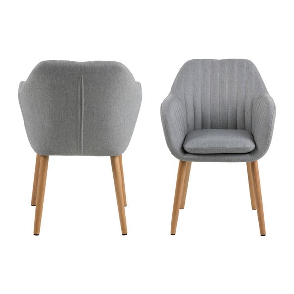 Světle šedá jídelní židle Actona Emilia-image-2