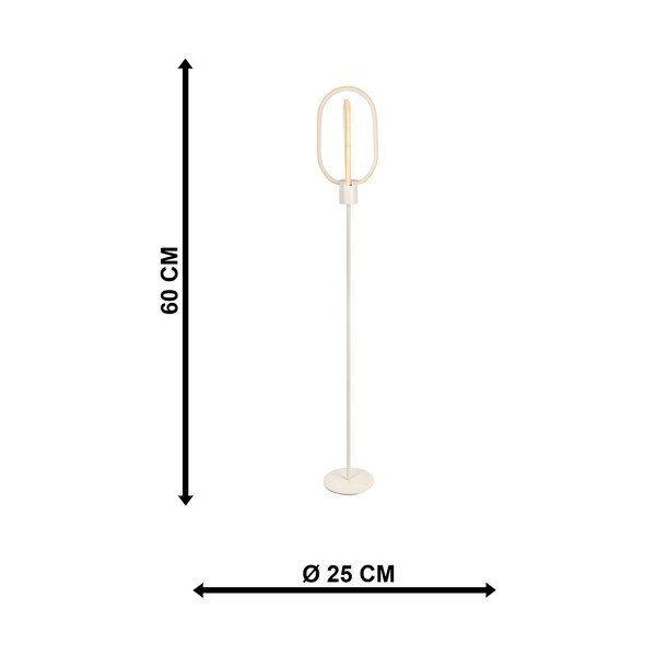 Bílá LED stojací lampa (výška 132 cm) Goktug – Squid Lighting-image-4