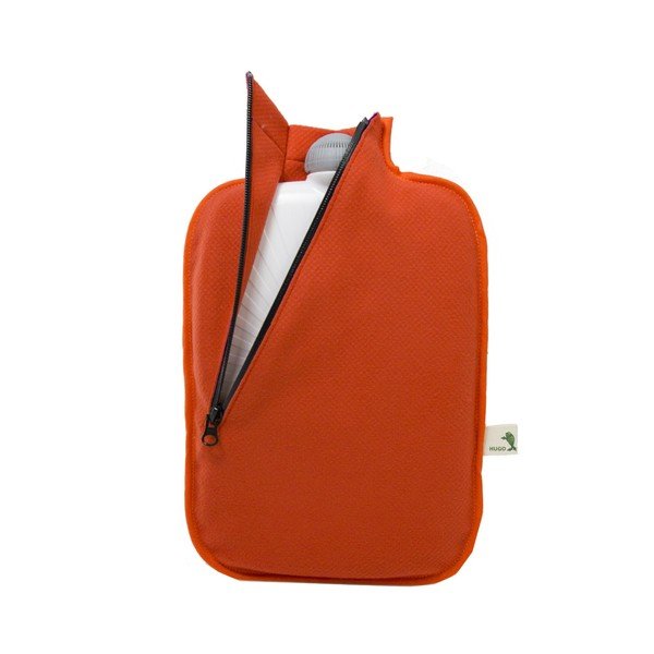 Ohřívací lahev s oranžovým softshellovým obalem Hugo Frosch 