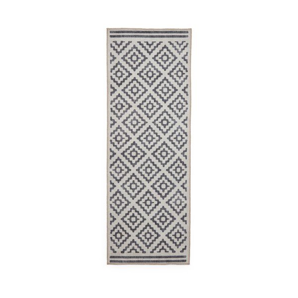 Šedý pratelný běhoun 76x230 cm Coral Grey – Think Rugs